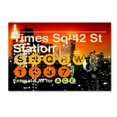 Trademark Fine Art Philippe Hugonnard 'Subway City Art NYC III' Canvas Art, 22x32 PH0141-C2232GG